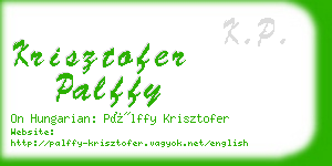 krisztofer palffy business card